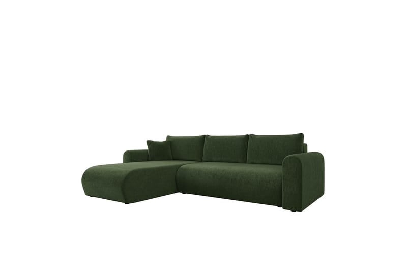 Tacon Sovesofa Med 3-Personers Divan - Grøn - Møbler - Sofaer - Sovesofaer