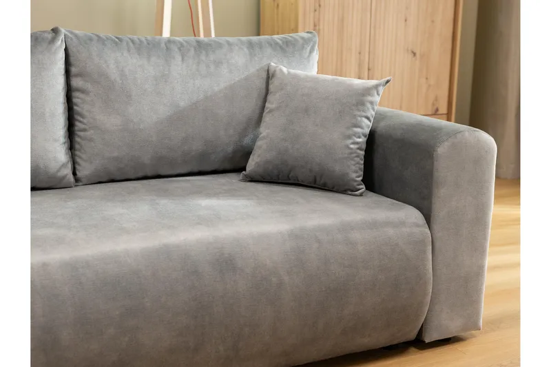 Tacon Sovesofa Med 3-Personers Divan - Grå/Beige - Møbler - Sofaer - Sovesofaer