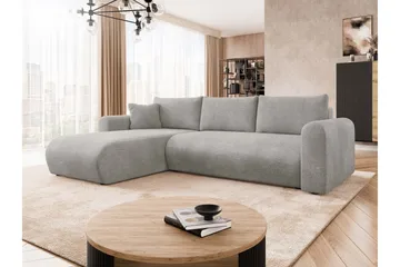 Tacon Sovesofa Med 3-Personers Divan - Grå/Beige - Møbler - Sofaer - Sovesofaer