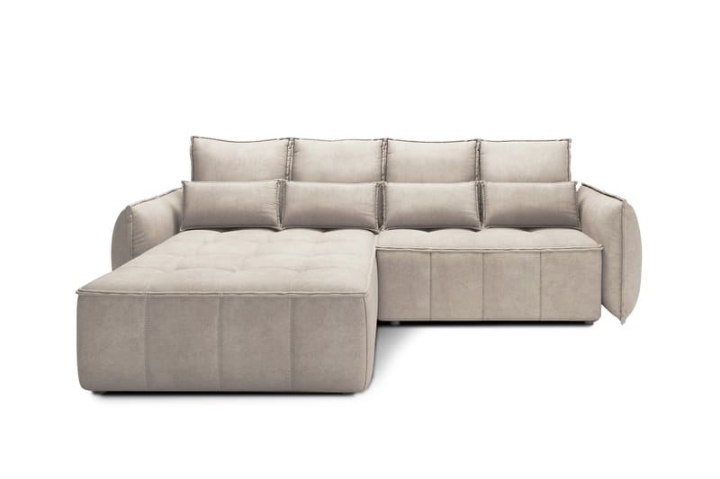 Takara Sovesofa med Chaiselong 3-personers - Beige - Møbler - Sofaer - Sovesofaer