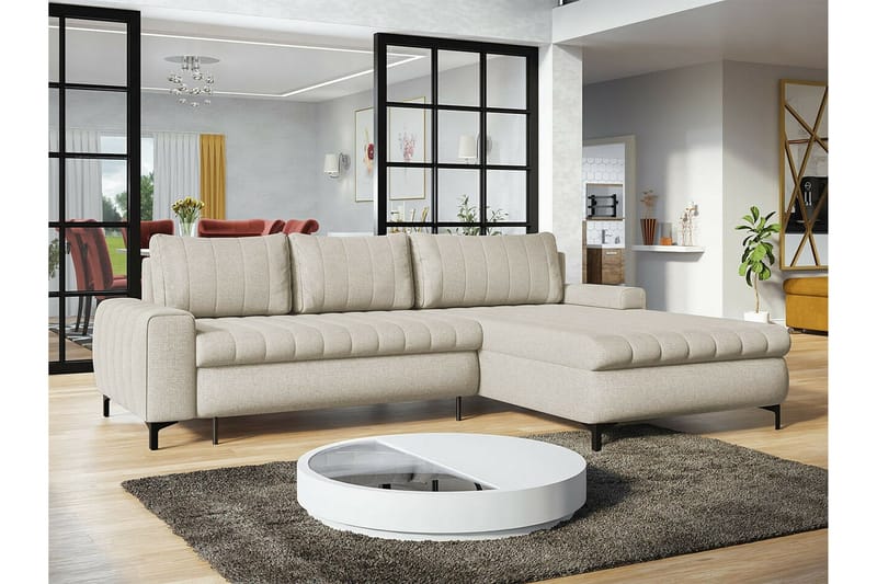 Talby 3-personers Hjørnesofa - Beige - Møbler - Sofaer - Sovesofaer