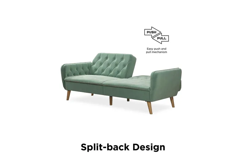 Tallulah 2-personers Sovesofa Velour/Lysgrøn - Novogratz - Møbler - Sofaer - Sovesofaer