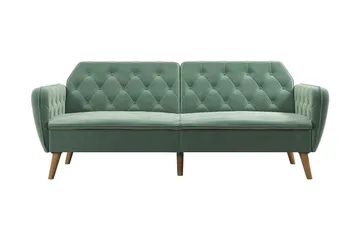 Tallulah 2-personers Sovesofa Velour/Lysgrøn - Novogratz - Møbler - Sofaer - Sovesofaer