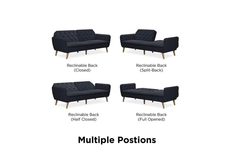 Tallulah 2-personers Sovesofa Marineblå - Novogratz - Møbler - Sofaer - Sovesofaer