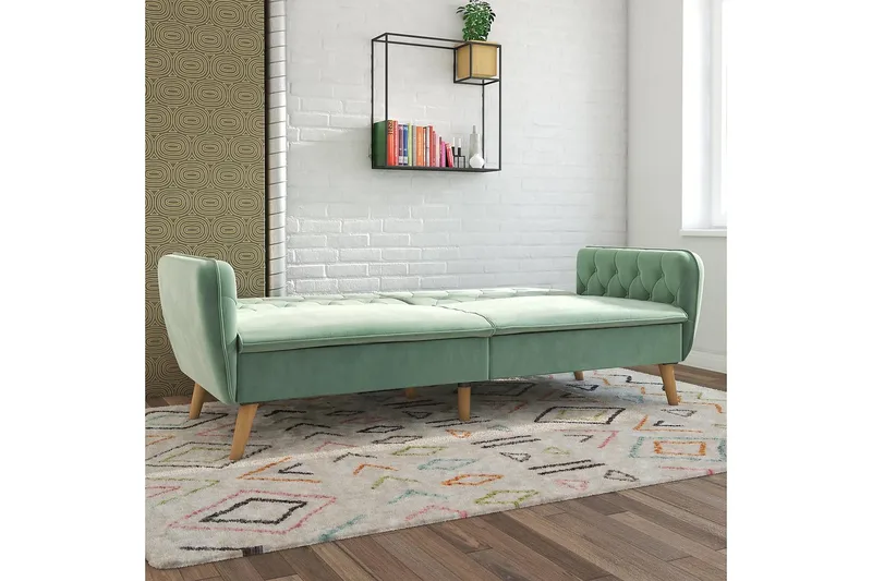 Tallulah 2-personers Sovesofa Velour/Lysgrøn - Novogratz - Møbler - Sofaer - Sovesofaer