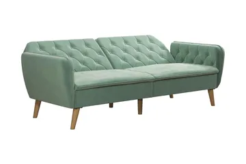 Tallulah 2-personers Sovesofa Velour/Lysgrøn - Novogratz - Møbler - Sofaer - Sovesofaer