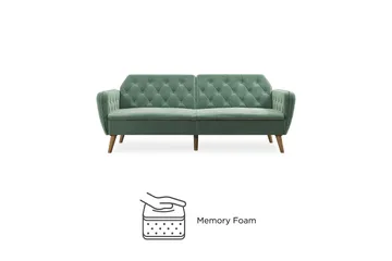 Tallulah 2-personers Sovesofa Velour/Lysgrøn - Novogratz - Møbler - Sofaer - Sovesofaer