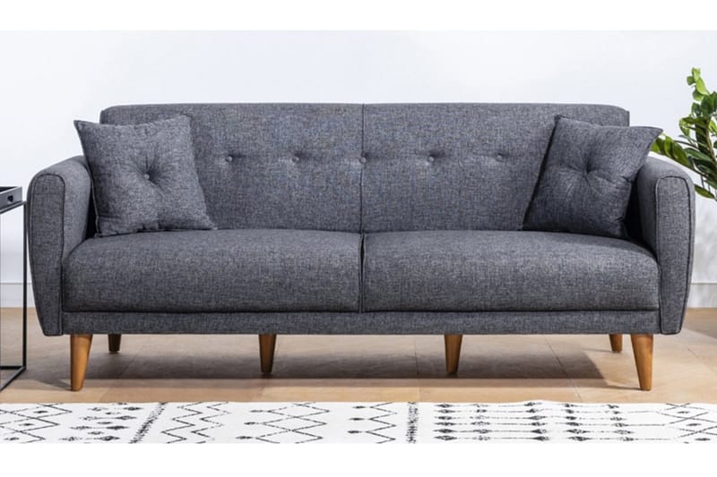 Tamatha 3-pers. Sovesofa - Mørkegrå - Møbler - Sofaer - Sovesofaer