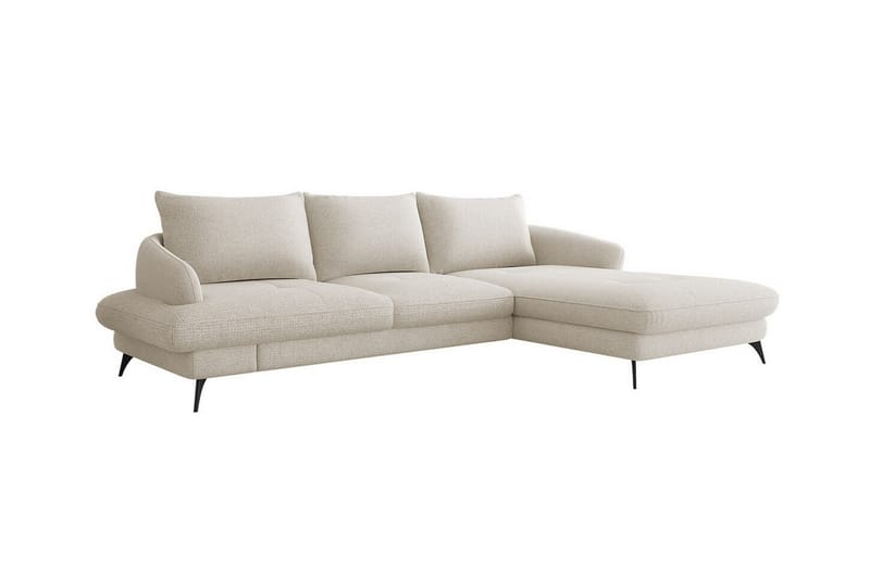 Telford 3-personers Hjørnesofa - Beige - Sovesofaer - Hjørnesovesofa