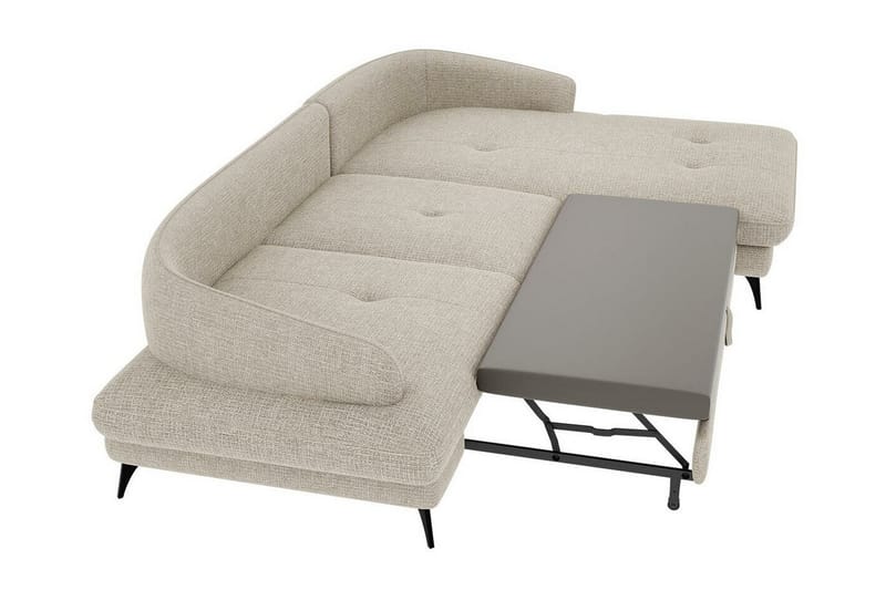 Telford 3-personers Hjørnesofa - Beige - Sovesofaer - Hjørnesovesofa