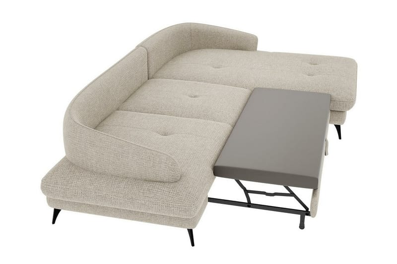 Telford 3-personers Hjørnesofa - Beige - Sovesofaer - Hjørnesovesofa