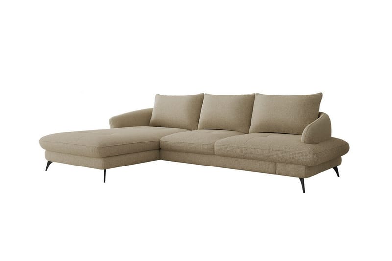 Telford 3-personers Hjørnesofa - Beige Creme - Sovesofaer - Hjørnesovesofa