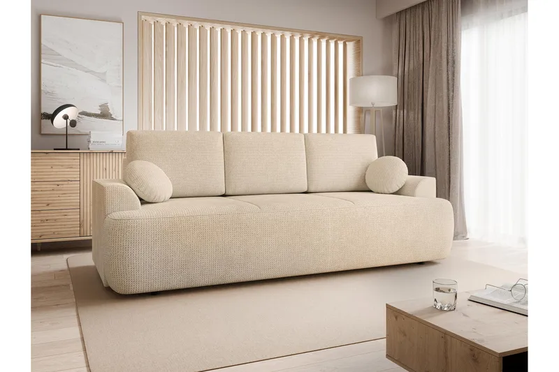 Terros Sovesofa 3-personers - Beige - Møbler - Sofaer - Sovesofaer