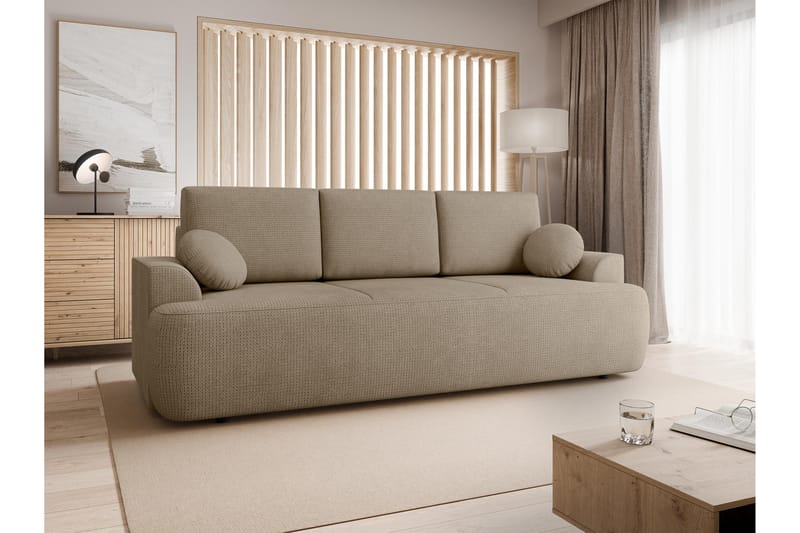 Terros Sovesofa 3-personers - Brun - Møbler - Sofaer - Sovesofaer