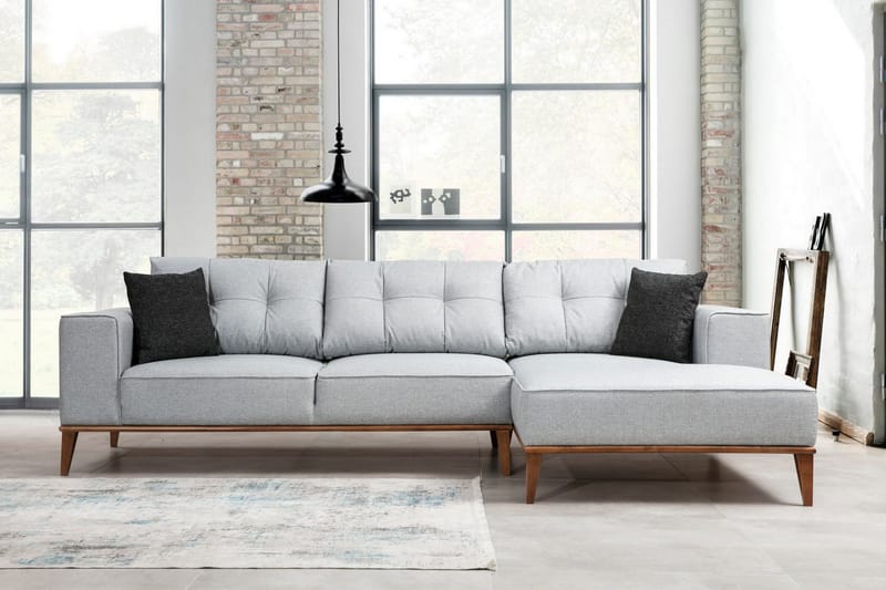 Thrill Sovesofa med Chaiselong Højre - Grå - Møbler - Sofaer - Sovesofaer