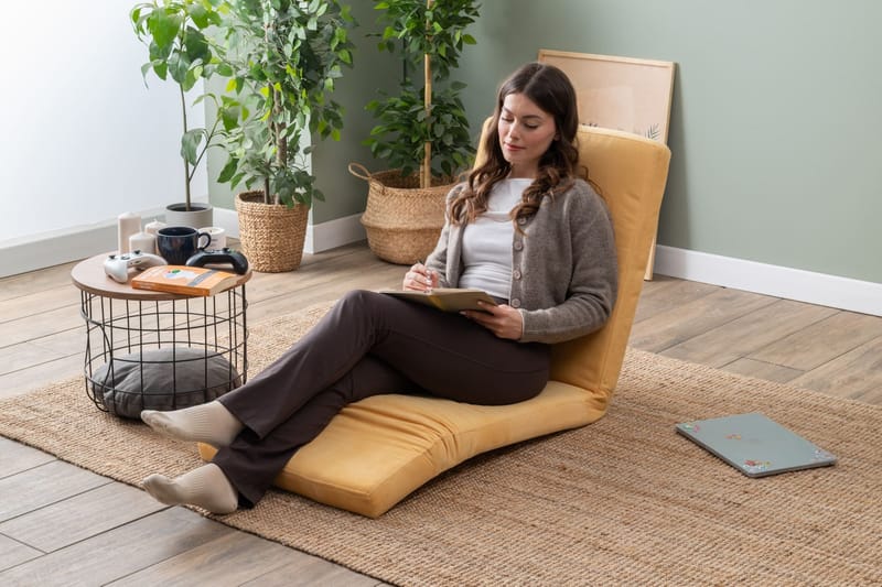 Sovesofa til 1 person Atelier Del Sofa Nami Single (55 x 50 x 60 cm) Sennep - Møbler - Sofaer - Sovesofaer