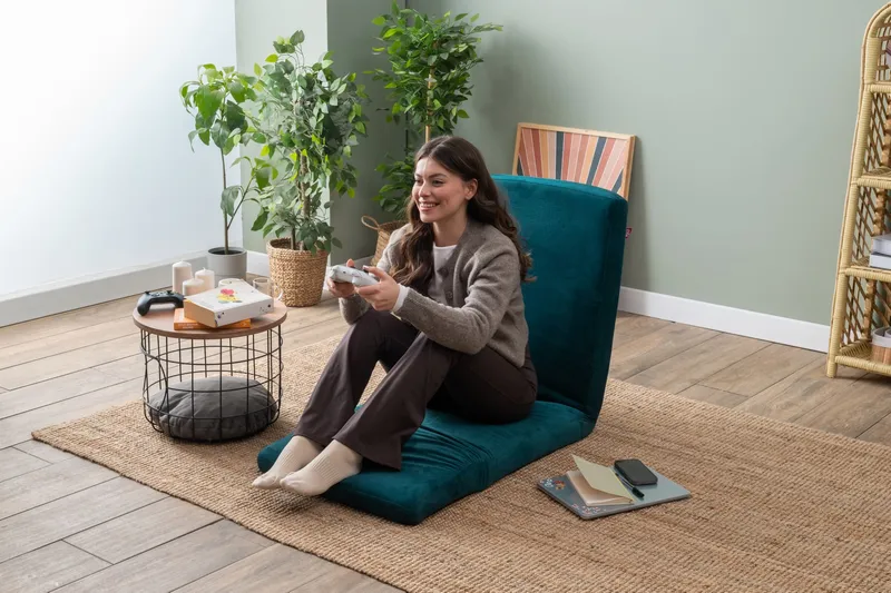 Sovesofa til 1 person Atelier Del Sofa Nami Single (55 x 50 x 60 cm) Petrol Green - Møbler - Sofaer - Sovesofaer