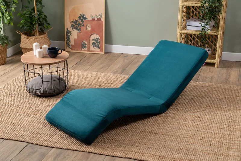 Sovesofa til 1 person Atelier Del Sofa Nami Single (55 x 50 x 60 cm) Petrol Green - Møbler - Sofaer - Sovesofaer
