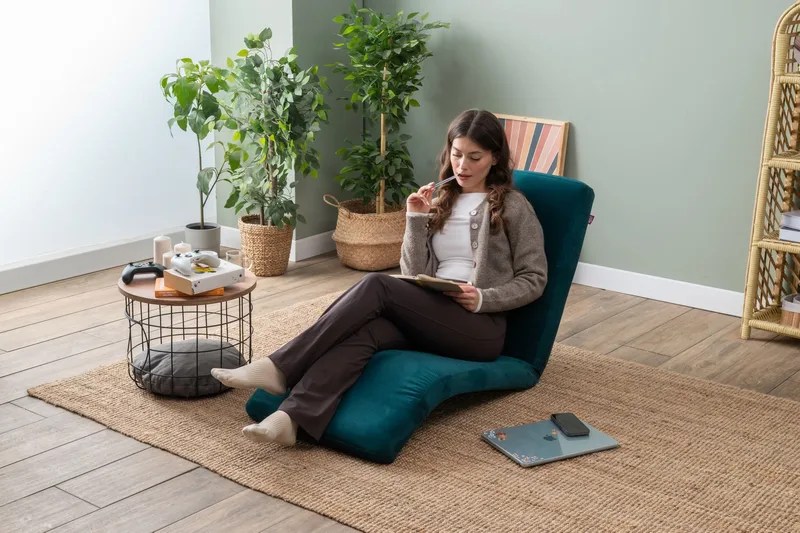 Sovesofa til 1 person Atelier Del Sofa Nami Single (55 x 50 x 60 cm) Petrol Green - Møbler - Sofaer - Sovesofaer