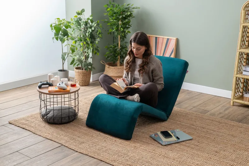 Sovesofa til 1 person Atelier Del Sofa Nami Single (55 x 50 x 60 cm) Petrol Green - Møbler - Sofaer - Sovesofaer