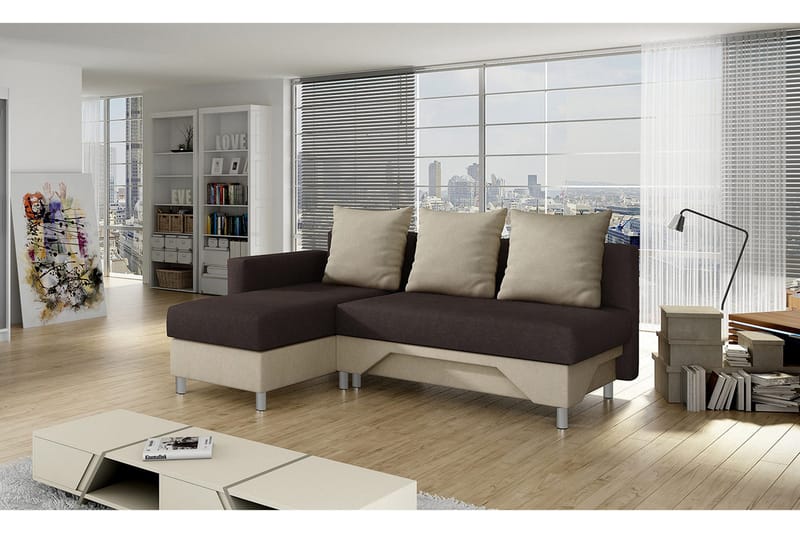Tom sovesofa med diva 215x133x72 cm - Møbler - Sofaer - Sovesofaer