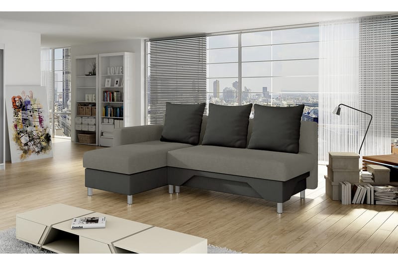 Tom sovesofa med diva 215x133x72 cm - Sovesofaer - Sovesofa chaiselong