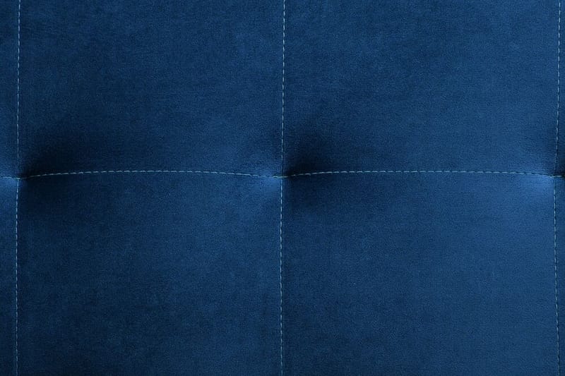 Toomey hjørnesovesofa Højre med fodskammel velour - Blå - Møbler - Sofaer - Sovesofaer