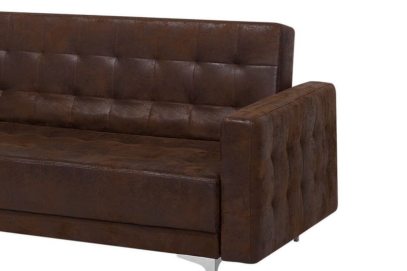Toomey hjørnesovesofa Stor højre kunstlæder - Brun - Møbler - Sofaer - Sovesofaer