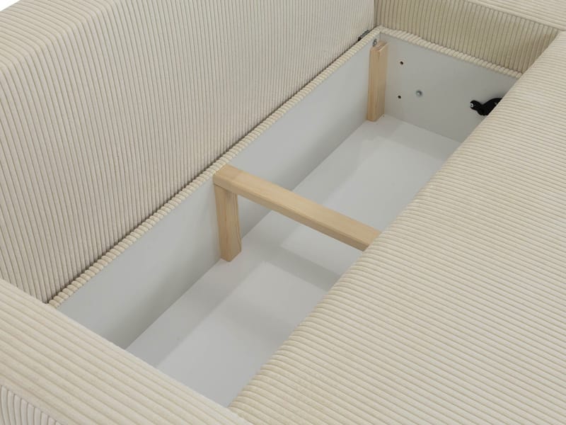 Toren sovesofa med opbevaring og divan højre - Beige - Møbler - Sofaer - Sovesofaer