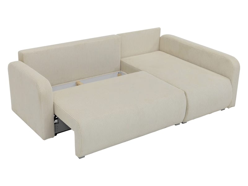 Toren sovesofa med opbevaring og divan højre - Beige - Møbler - Sofaer - Sovesofaer