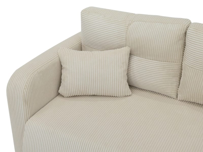 Toren sovesofa med opbevaring og divan højre - Lysegrå - Møbler - Sofaer - Sovesofaer