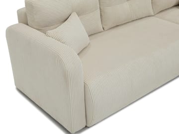 Toren sovesofa med opbevaring og divan højre - Sort - Møbler - Sofaer - Sovesofaer