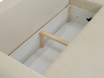 Toren sovesofa med opbevaring og divan højre - Sort - Møbler - Sofaer - Sovesofaer