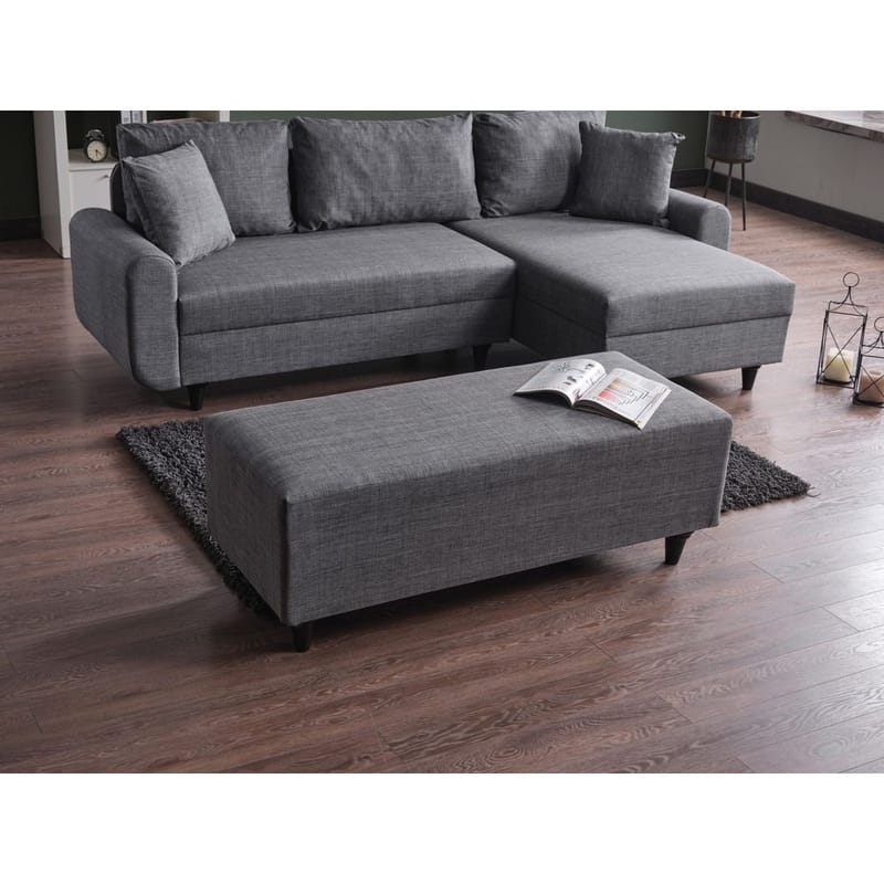 Torlan 3-personers Hjørnesovesofa - Grå - Møbler - Sofaer - Sovesofaer
