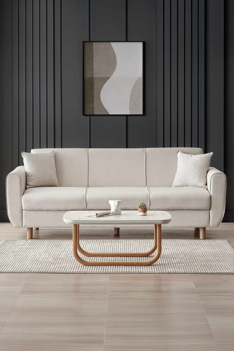 Torlan 3-personers sofa - Beige - Møbler - Sofaer - Sovesofaer