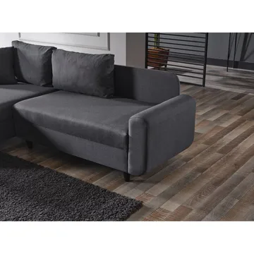 Torlan 3-personers Hjørnesovesofa - Mørkegrå - Møbler - Sofaer - Sovesofaer