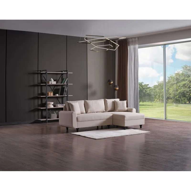 Torlan 3-personers Hjørnesovesofa, Beige