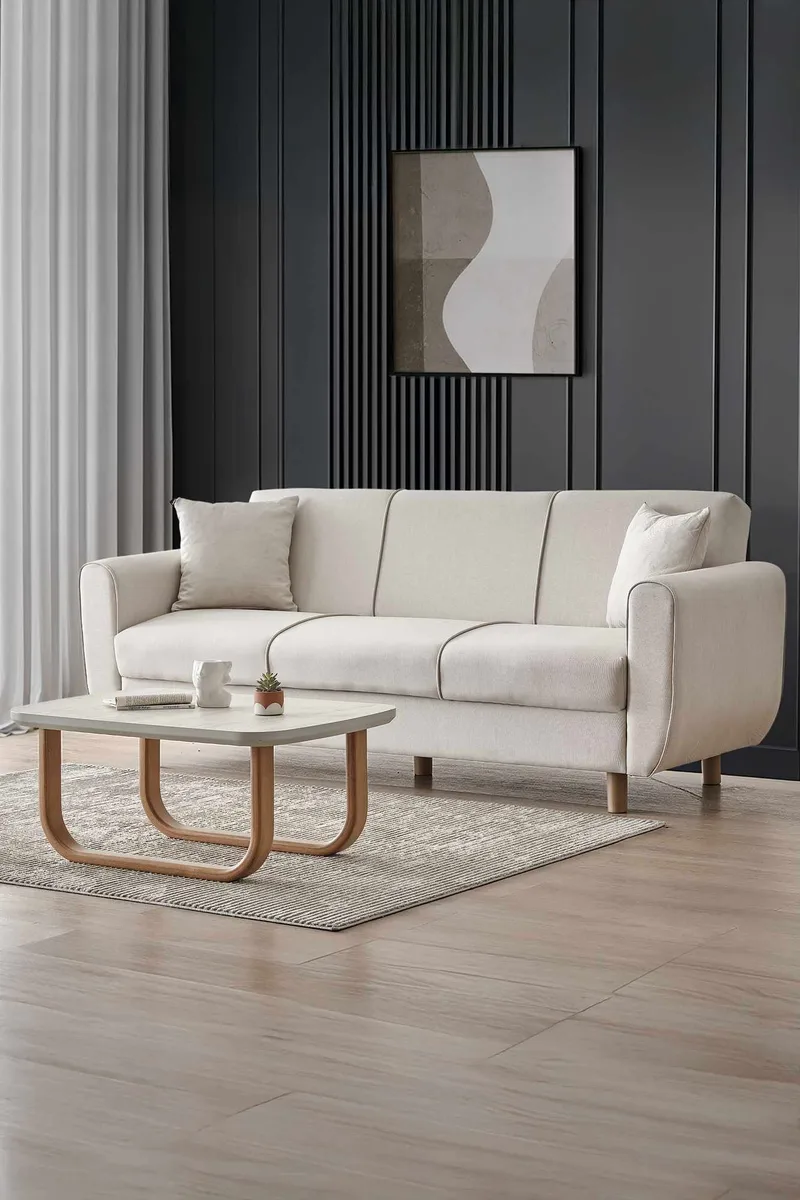 Torlan 3-personers sofa, Beige