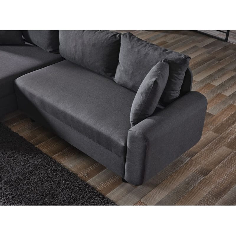 Torlan 3-personers Hjørnesovesofa - Mørkegrå - Møbler - Sofaer - Sovesofaer