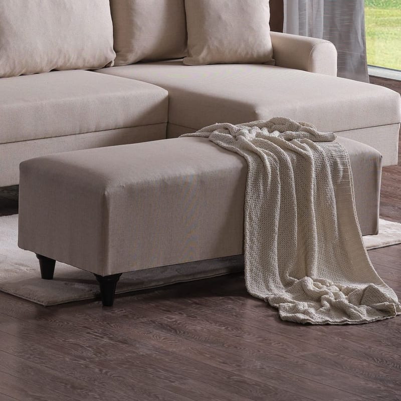 Torlan 3-personers Hjørnesovesofa - Beige - Møbler - Sofaer - Sovesofaer