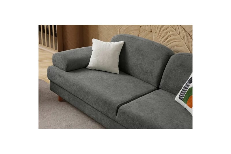 Torrelis Sovesofa 3-personers - Antracit - Møbler - Sofaer - Sovesofaer