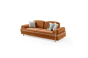 Torrelis Sovesofa 3-personers - Terrakotta - Møbler - Sofaer - Sovesofaer
