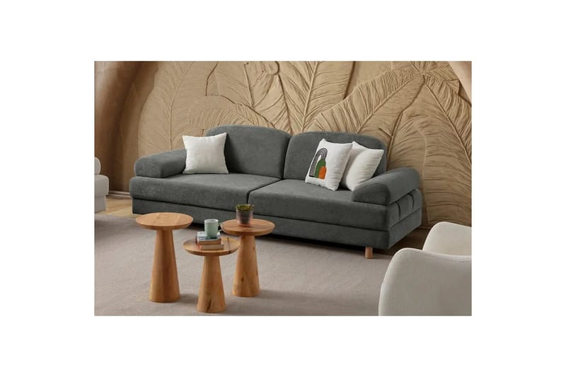 Torrelis Sovesofa 3-personers - Antracit - Møbler - Sofaer - Sovesofaer