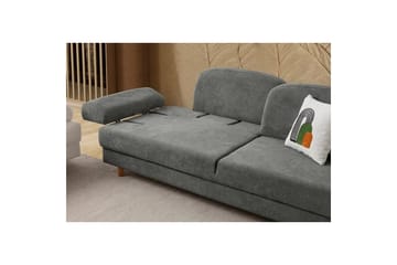 Torrelis Sovesofa 3-personers - Antracit - Møbler - Sofaer - Sovesofaer