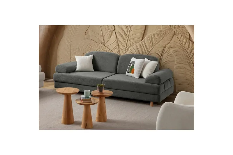 Torrelis Sovesofa 3-personers - Antracit - Møbler - Sofaer - Sovesofaer