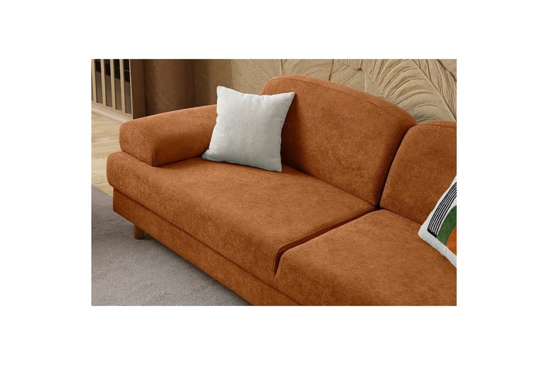 Torrelis Sovesofa 3-personers - Terrakotta - Møbler - Sofaer - Sovesofaer