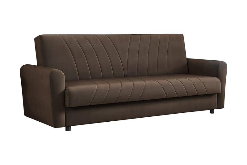 Torskudden Sofa - Brun - Sovesofaer - 4 personers sovesofa - Velour sofaer