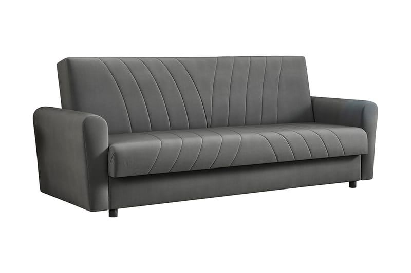 Torskudden Sofa - Grå - Sovesofaer - 4 personers sovesofa - Velour sofaer