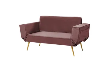 Touya Sovesofa 2-personers - Guld/Rosa - Møbler - Sofaer - Sovesofaer