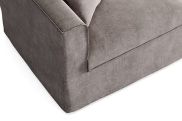 Travstad 3-personers sovesofa med HVILA topmadras 140x200 cm polyetherskum med vaskbart betræk - Grå - Møbler - Sofaer - Sovesofaer